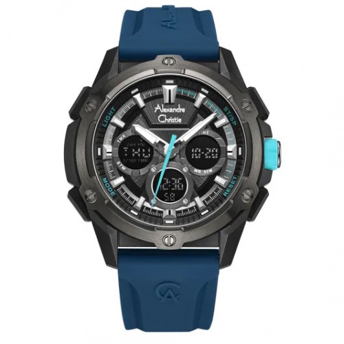 Alexandre Christie AC 9503 Grey Blue Rubber MHREPDGBU